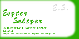 eszter saltzer business card